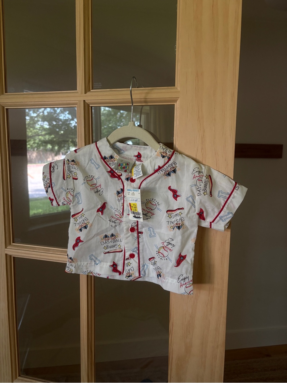 Vintage 1996 NWT Small Stars Baseball Button-Down Shirt